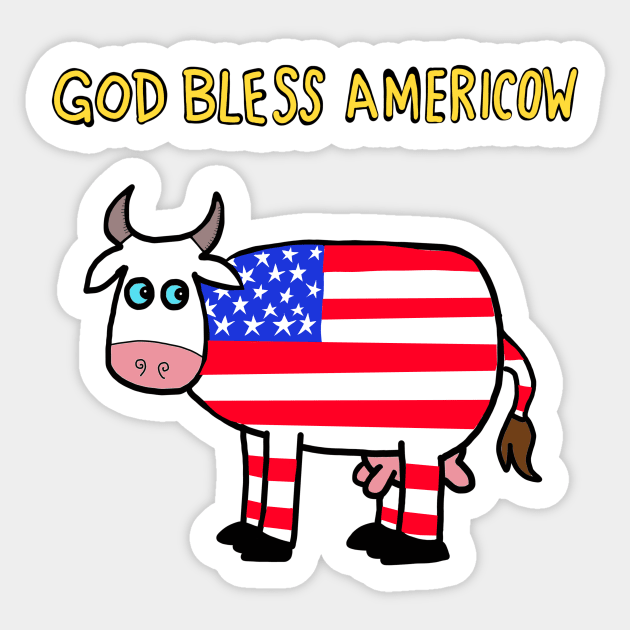 god bless america Sticker by wolfmanjaq